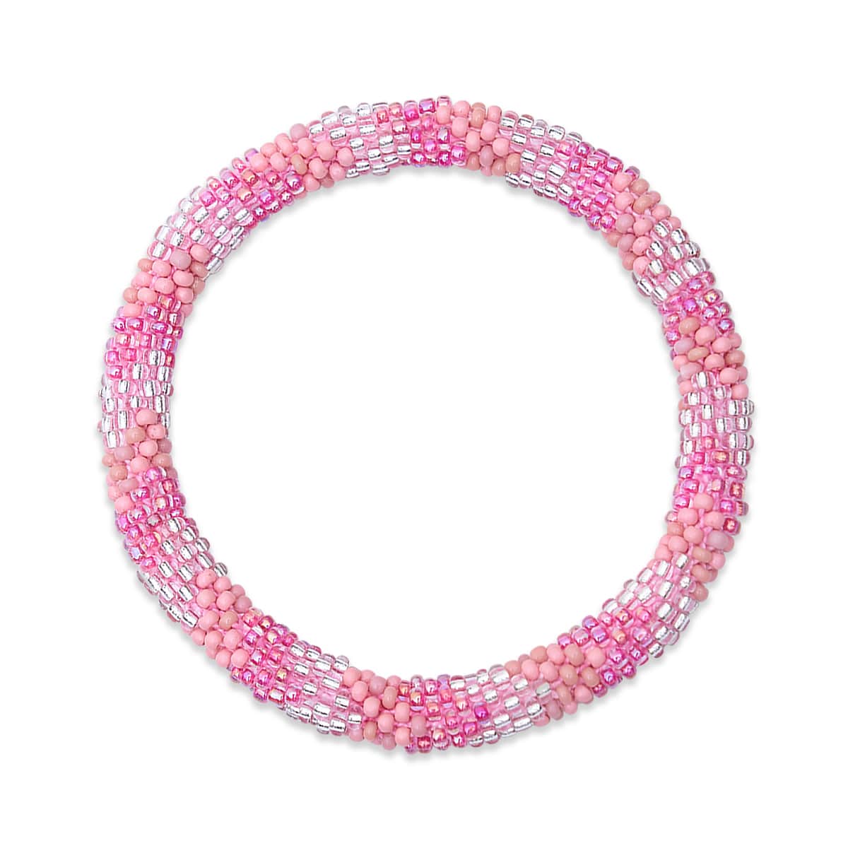 Kristallflamingo | Himalaya-Glasperlenarmband